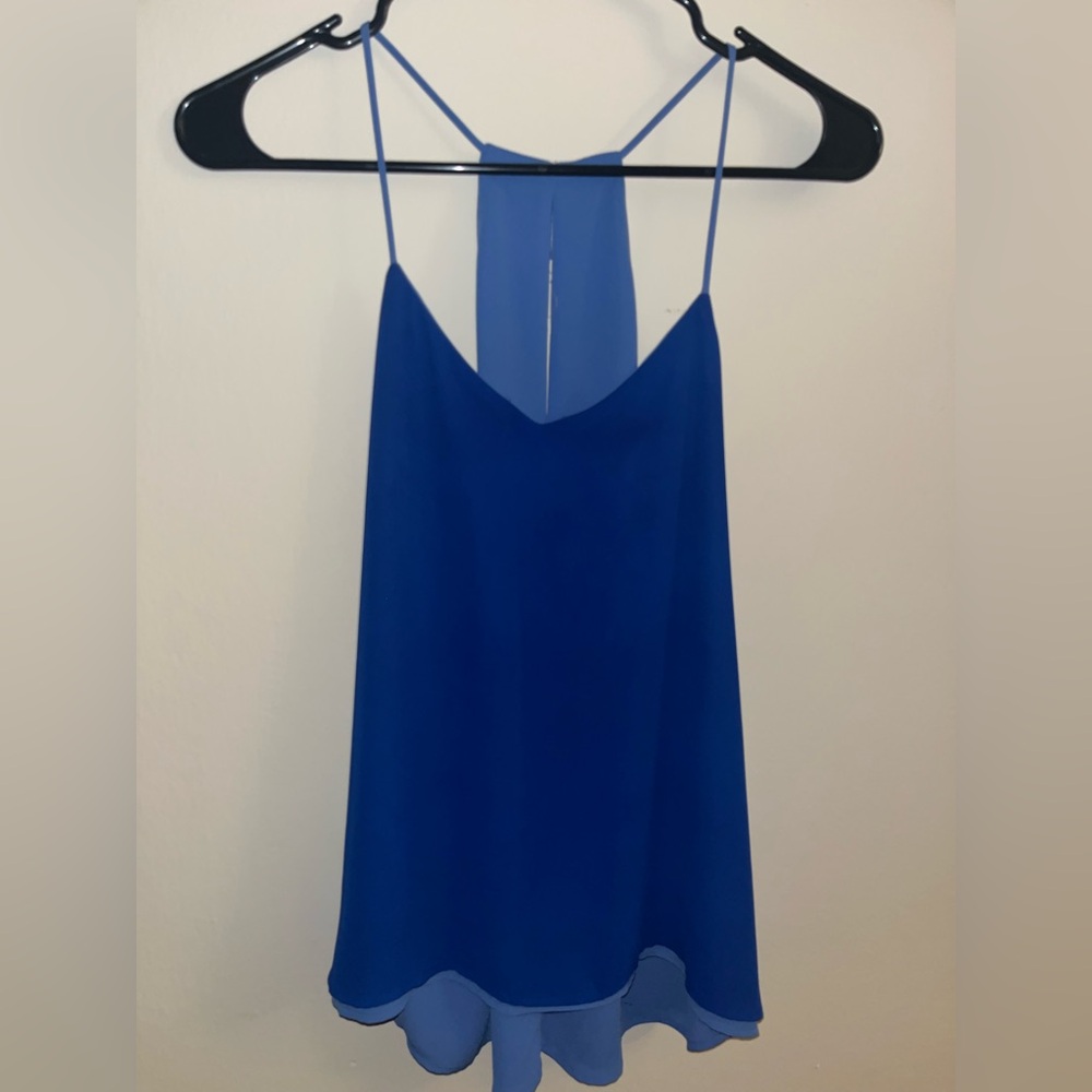 Elegant Reversible Blue Women's Top